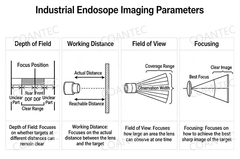 Industrial Borescope Depth of Field
